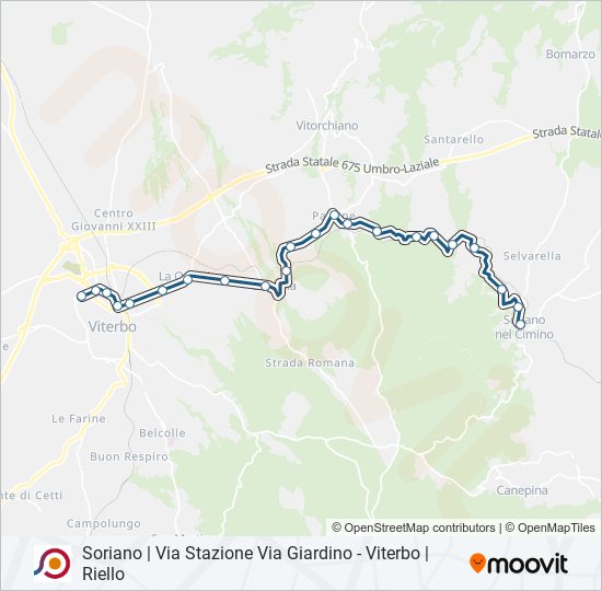 COTRAL bus Line Map