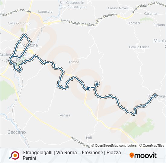 COTRAL bus Line Map