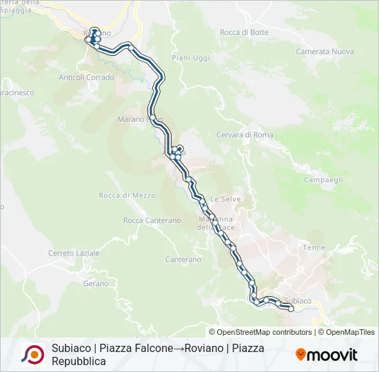 COTRAL Bus Line Map