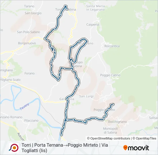 COTRAL Bus Line Map