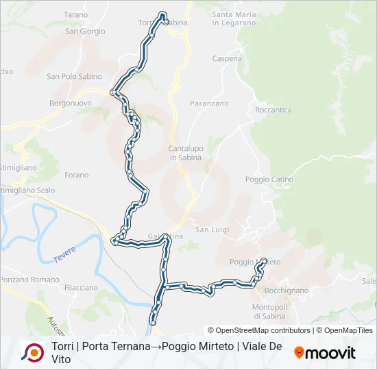 COTRAL Bus Line Map