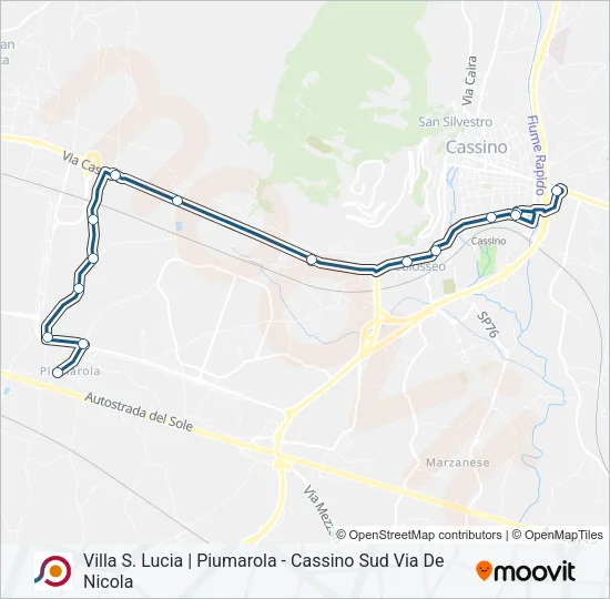 COTRAL Bus Line Map