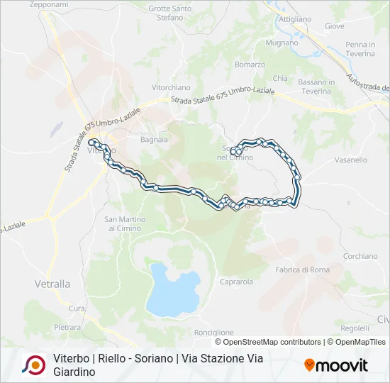 COTRAL Bus Line Map