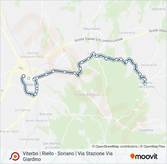 COTRAL Bus Line Map