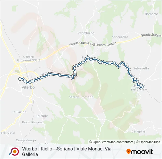 COTRAL Bus Line Map