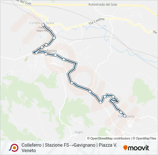 COTRAL Bus Line Map