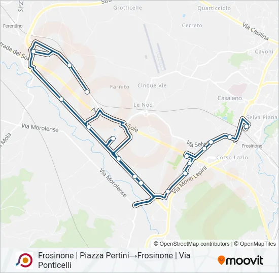 COTRAL Bus Line Map