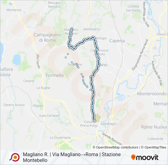 COTRAL Bus Line Map