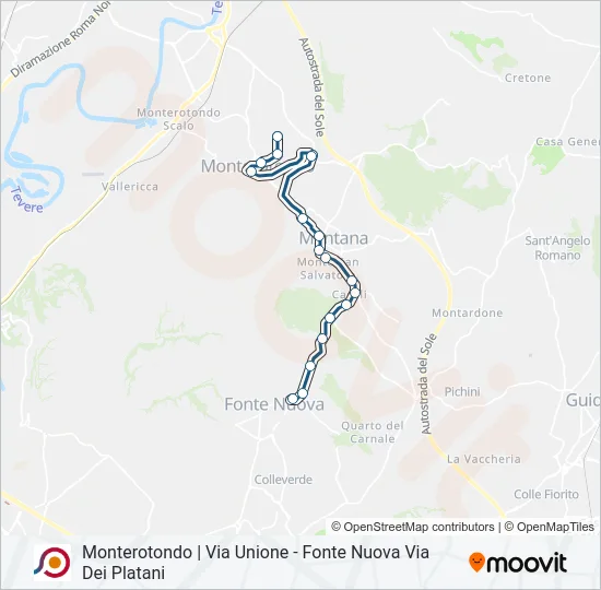 COTRAL Bus Line Map