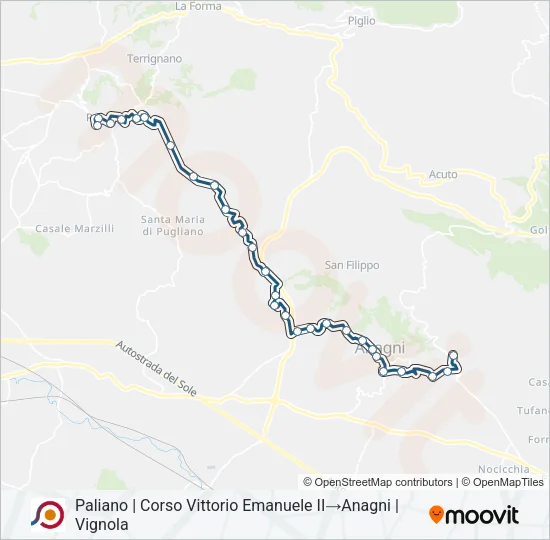 COTRAL Bus Line Map