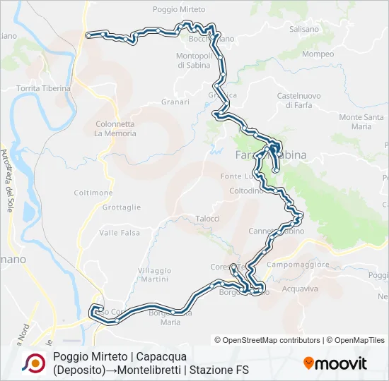 COTRAL Bus Line Map