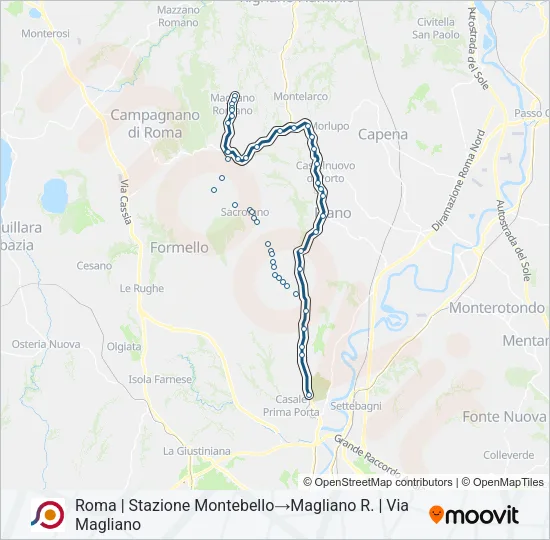 COTRAL Bus Line Map