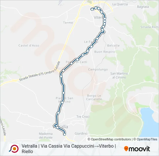COTRAL Bus Line Map