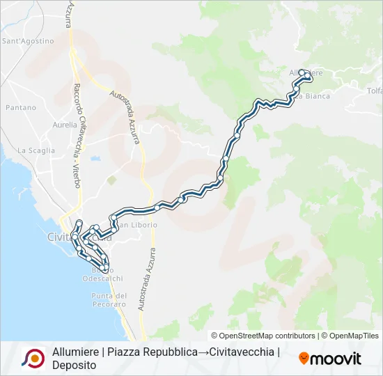 COTRAL Bus Line Map
