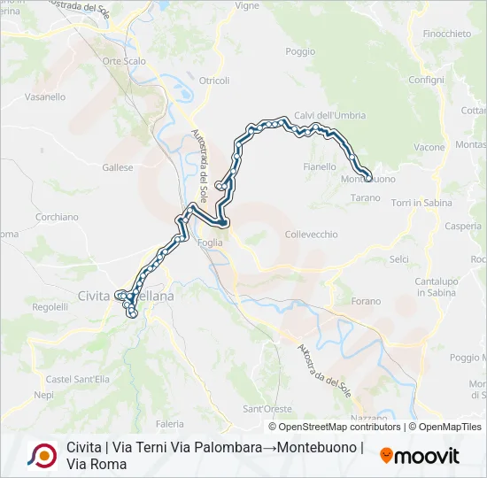 COTRAL Bus Line Map