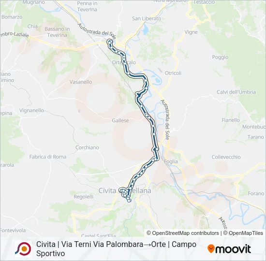 COTRAL Bus Line Map