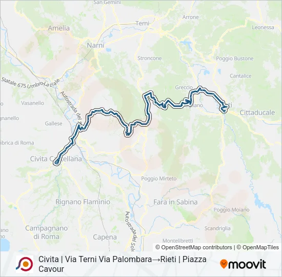 COTRAL Bus Line Map