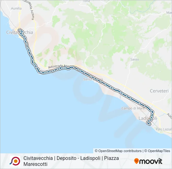 COTRAL Bus Line Map