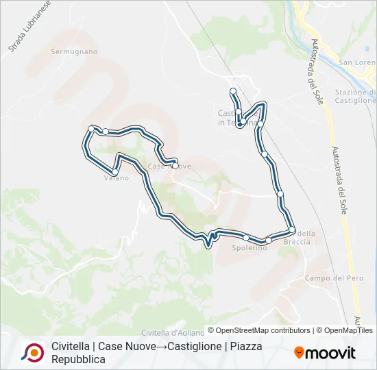 COTRAL Bus Line Map