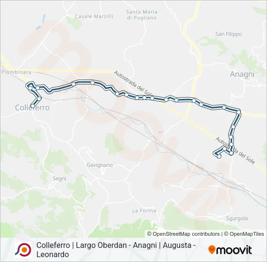 COTRAL Bus Line Map
