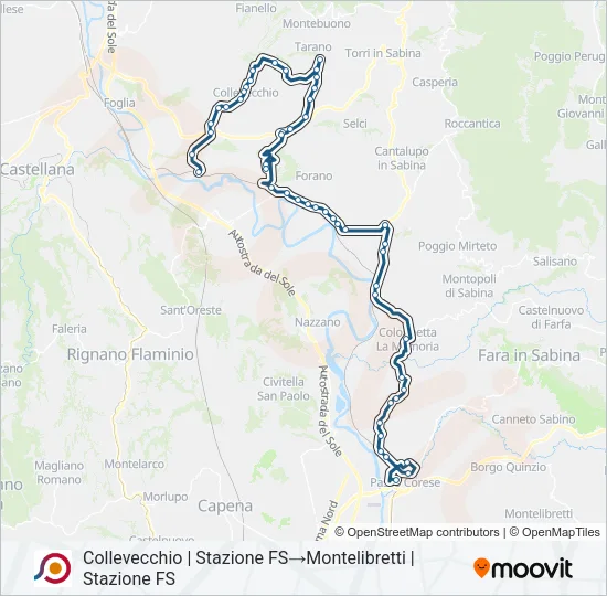 COTRAL Bus Line Map