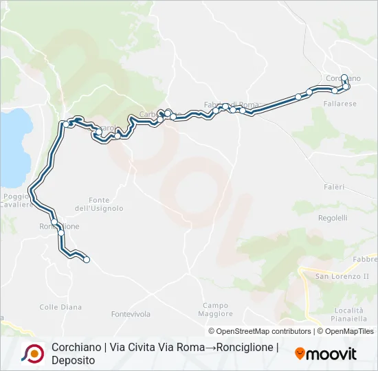 COTRAL Bus Line Map