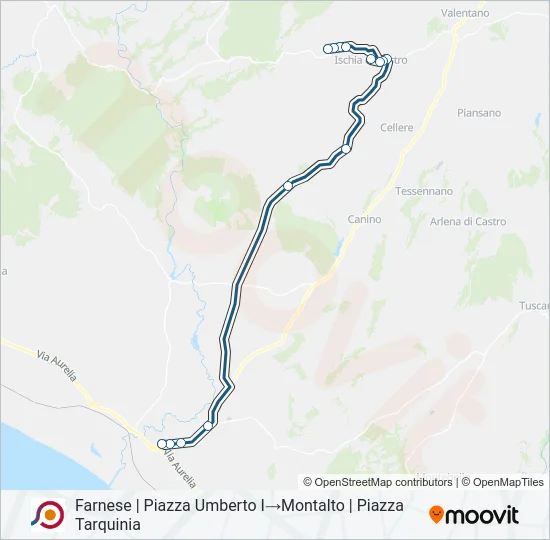 COTRAL Bus Line Map