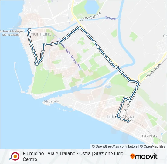 COTRAL Bus Line Map