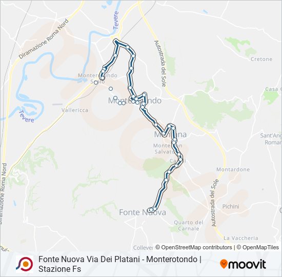 COTRAL bus Line Map