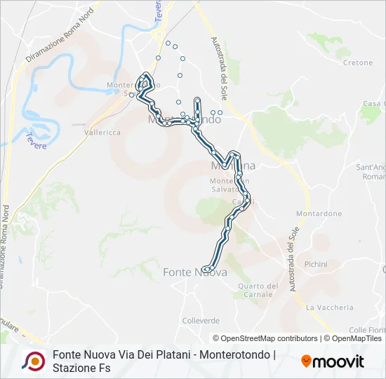 COTRAL Bus Line Map