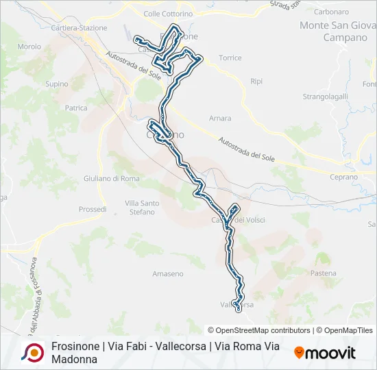 COTRAL Bus Line Map