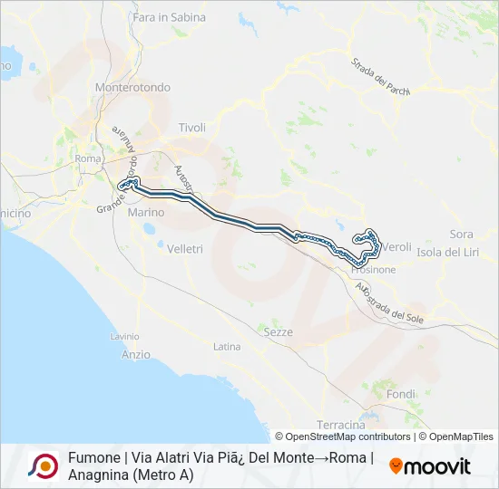 COTRAL Bus Line Map