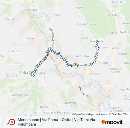 COTRAL Bus Line Map
