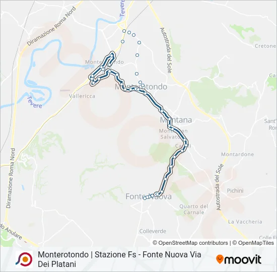 COTRAL Bus Line Map