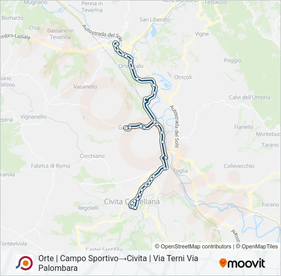COTRAL Bus Line Map