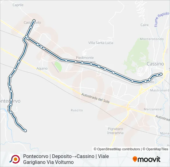 COTRAL Bus Line Map