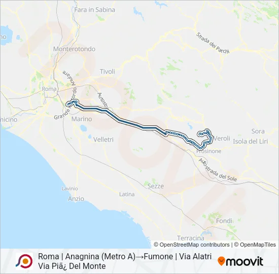COTRAL Bus Line Map