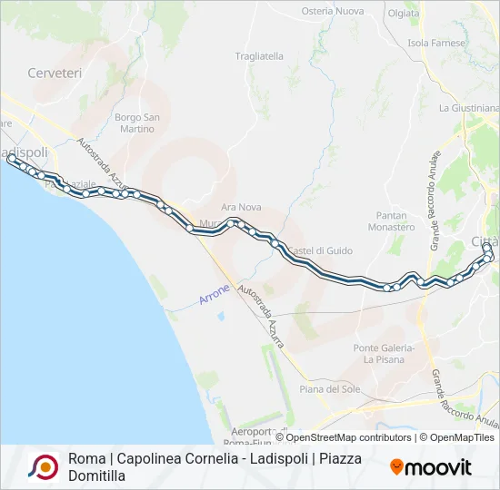 COTRAL Bus Line Map