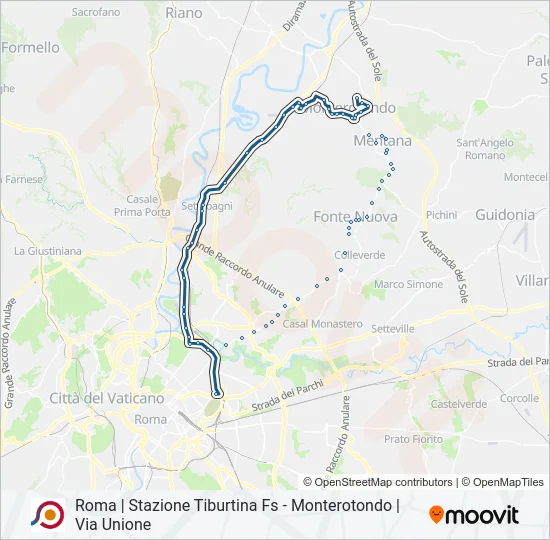 COTRAL Bus Line Map