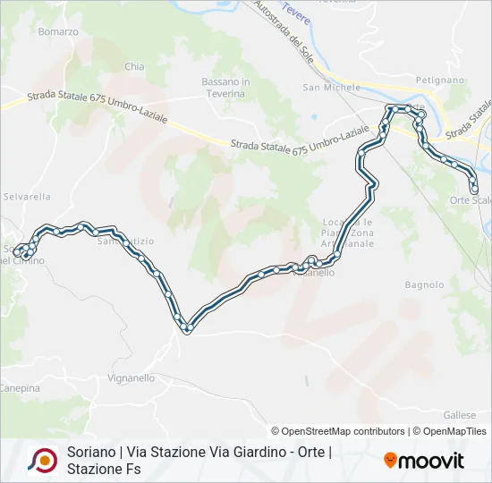 COTRAL Bus Line Map