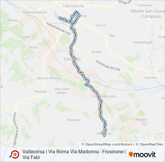 COTRAL bus Line Map