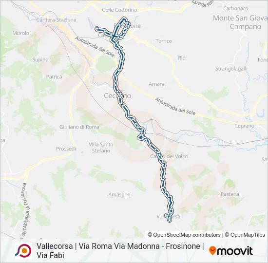 COTRAL Bus Line Map