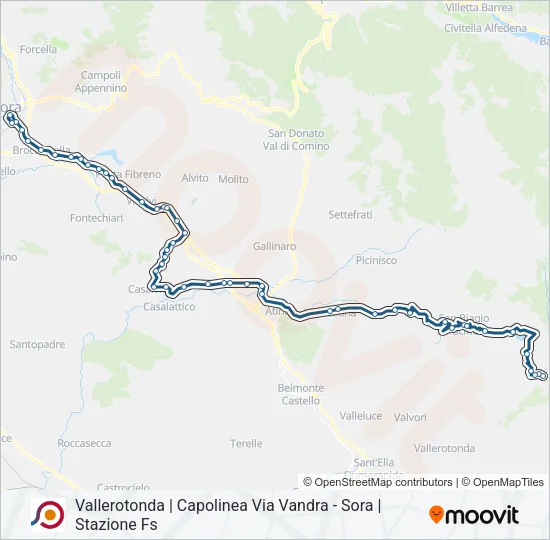 COTRAL Bus Line Map