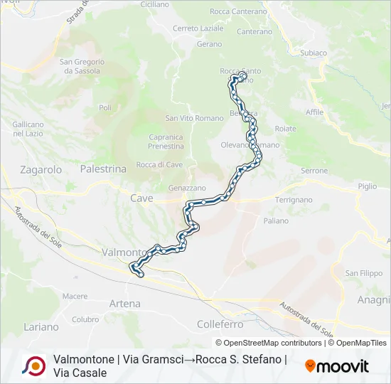 COTRAL Bus Line Map