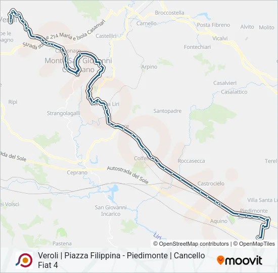 COTRAL Bus Line Map