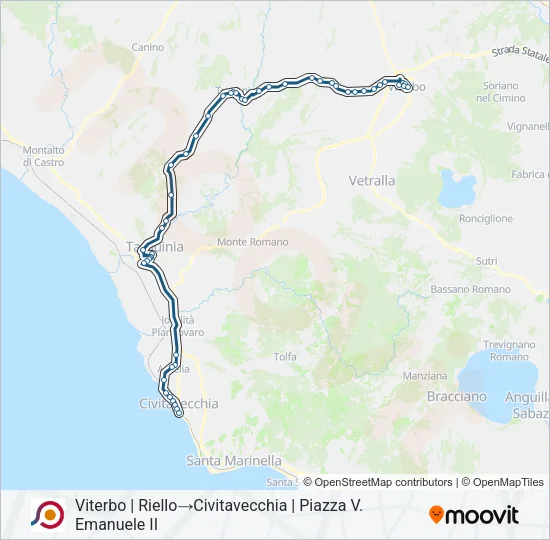 COTRAL Bus Line Map