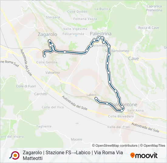 COTRAL Bus Line Map