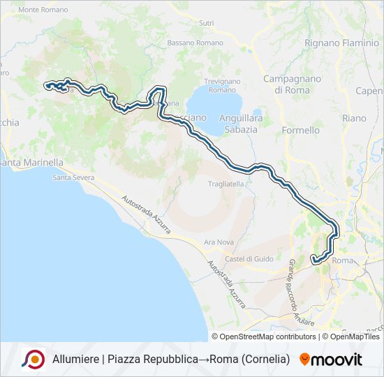 COTRAL bus Line Map