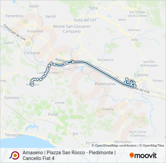 COTRAL Bus Line Map