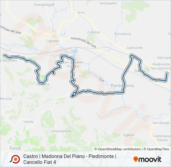 COTRAL Bus Line Map